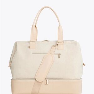 Beige Travel Duffel Bag